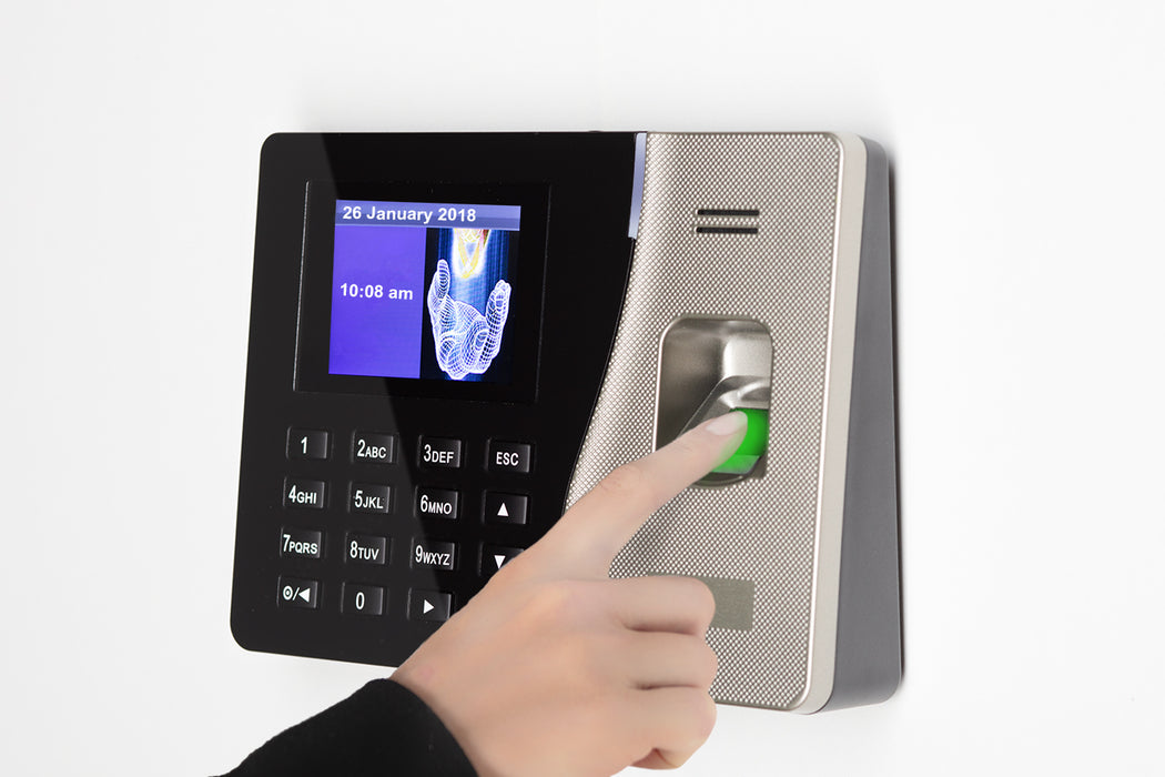 Fingerprint Time Clock | Geotime 10 TCP/IP | Biometric time recorder | Eliminates 'buddy punching'. Accurate and Reliable software, FREE Export to payroll. No subscriptions. You own the software. 1 year warranty. 90 days FREE Support.