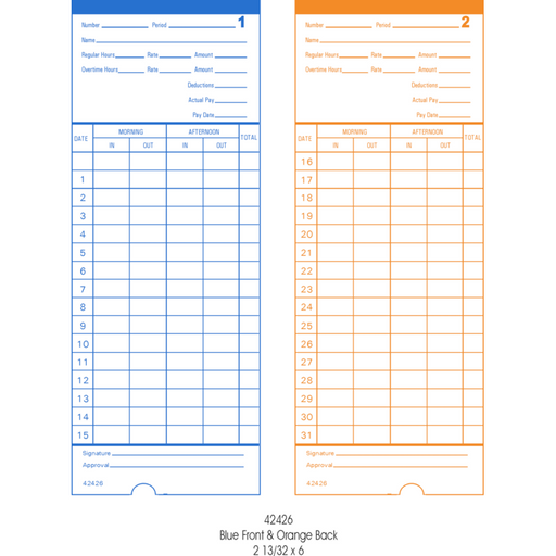 Time Clock Cards Time clock cards — Time Clocks Inc